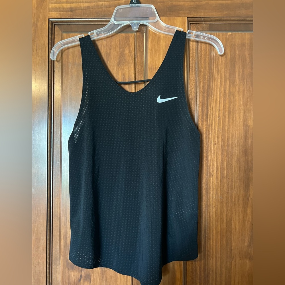 Nike Black Mesh Tank Top Athletic Performance